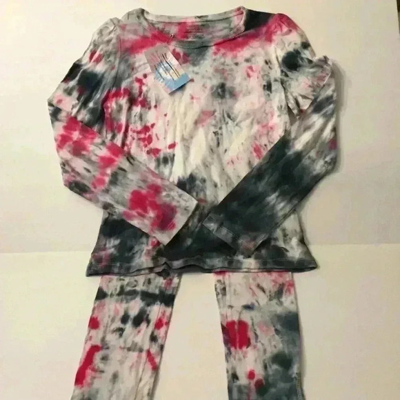 New! Long sleeve shirt and leggings Tie dye set - Picture 1 of 8